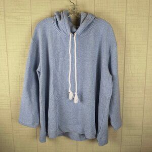 NWT Talbots Sweater Knit Hoodie Pullover Pale Blue Plus 1X NEW